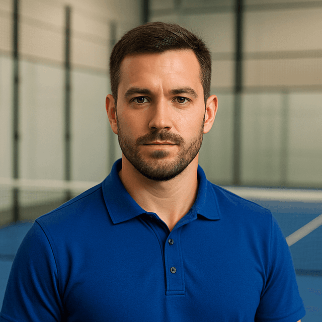 Entrenador Principal - Usuario típico de software de gestión de clubes de pádel